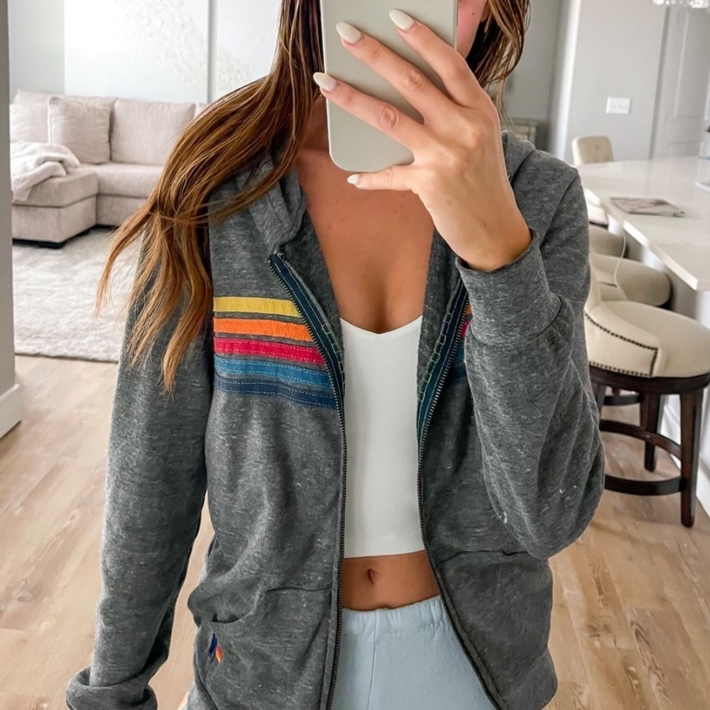 Aviator Nation Rainbow Jacket - Picture 2 of 11